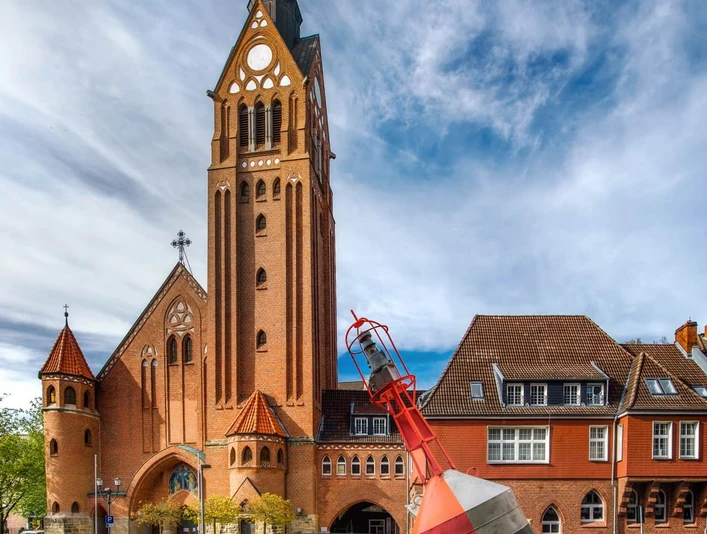 Blick auf die St. Willehad Kirche