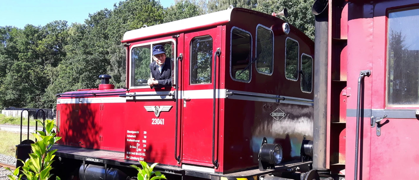 Fahrt mit dem Bispinger Heide-Express