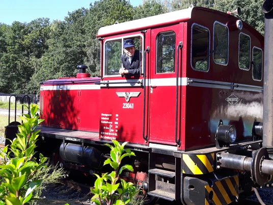 Fahrt mit dem Bispinger Heide-Express