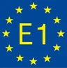 Wegezeichen E1 Wegezeichen E1