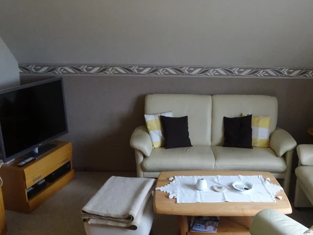 Ferienwohnung Am Kiesteich Wohnzimmer
