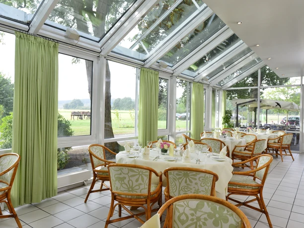 Wintergarten des Restaurants