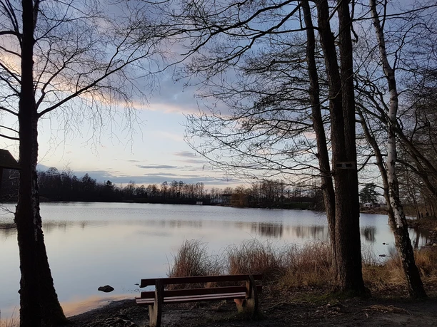 Abendstimmung am Silbersee Frielendorf