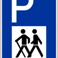 Wanderparkplatz Schild