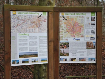 Wandertafeln am Wanderparkplatz Eisenberg