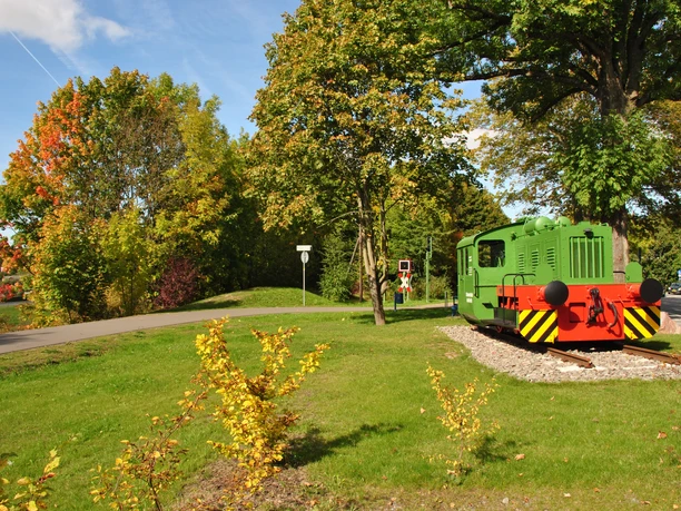 Radknoten Korbach mit Lok