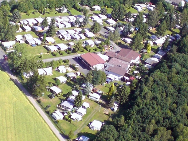 Ferienanlage Erzeberg Bick von oben auf das Gelände