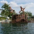Sprungturm des Freibad Terrano Naturbad Gudensberg