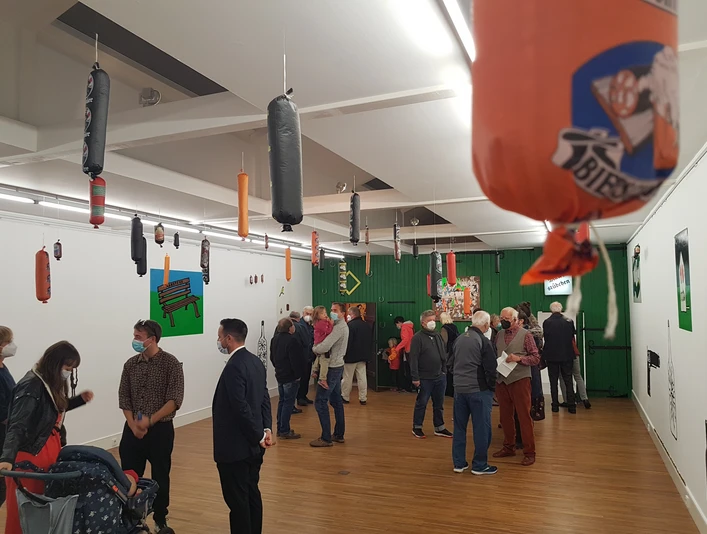 Kunsthalle Willingshausen mit der Ausstellung "Schnaps oder Chopin"