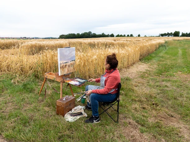 Freiluftmalerei beim Malersymposium 2021