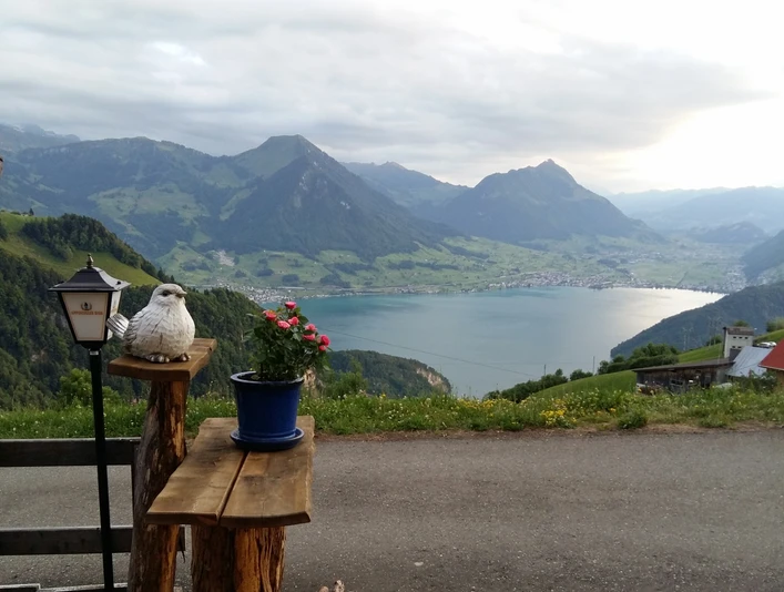 Restaurant Hinterbergen Aussicht beim Restaurant HinterbergenView from the Hinterbergen restaurantVue sur le restaurant Hinterbergen