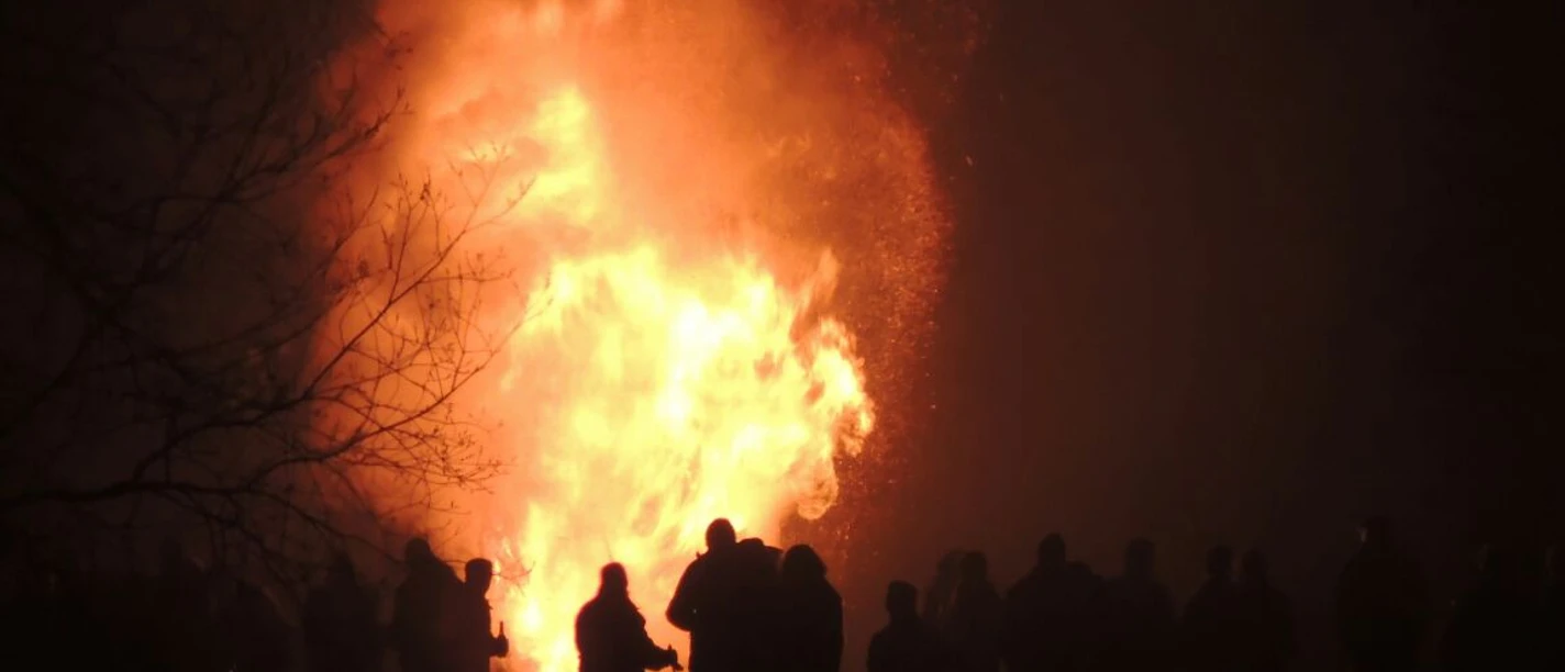 Traditionelles Osterfeuer in Lautenthal Traditionelles Osterfeuer in Lautenthal