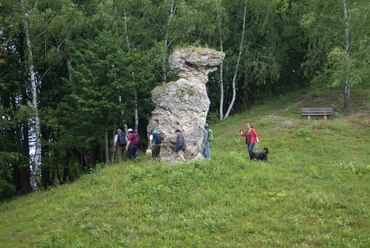 Wandergruppe vor dem Abteroeder Baer vorbei