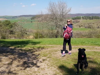 Aussicht mit Frau Nancy