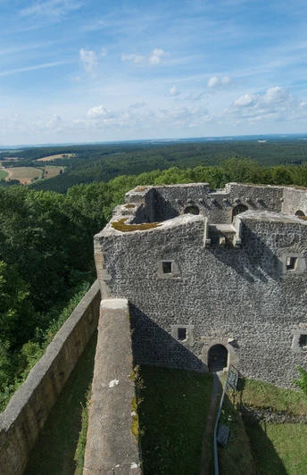 Blick vom Weidelsburg Wohnturm Naumburg Wolfhagen