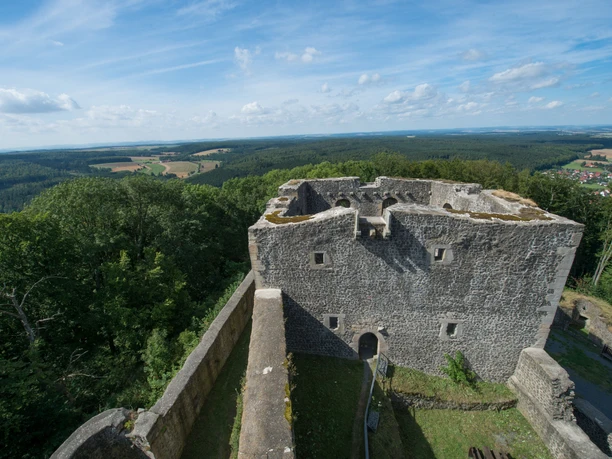 Blick vom Weidelsburg Wohnturm Naumburg Wolfhagen