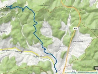 Karte Lulluspfad Eisenberg Kirchheim