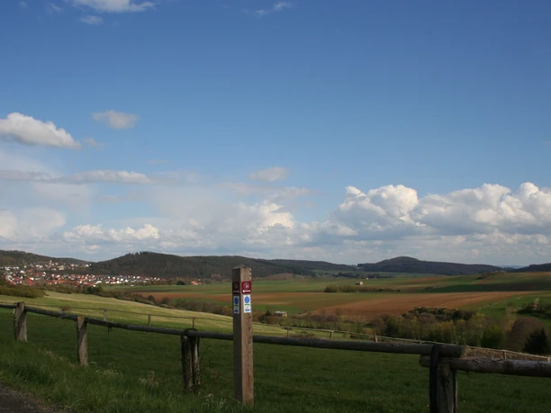 Blick ins Elbetal Richtung Naumburg Elbenberg