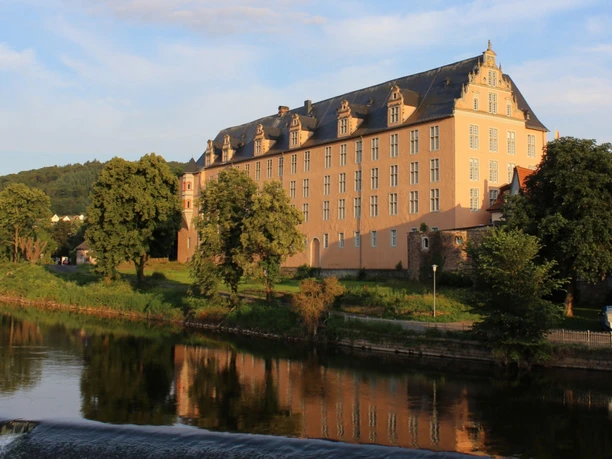 Welfenschloss und Werrawehr Hann. Münden