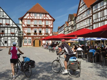 Radler am Markt in Eschwege