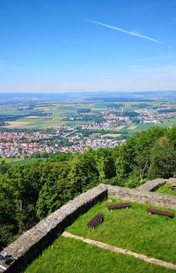 Blick von der Burgruine Heiligenberg
