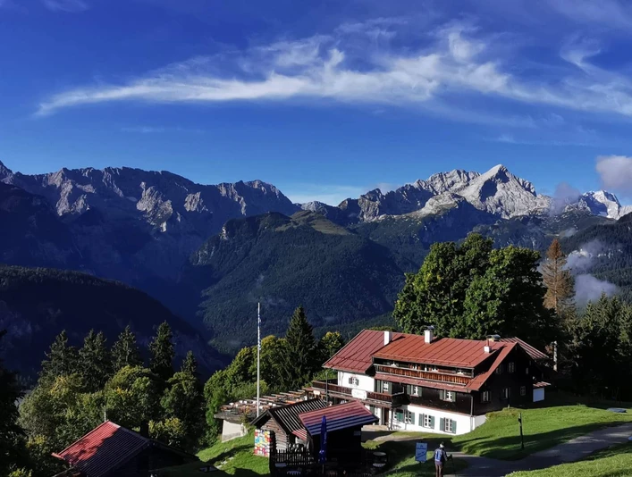 Berggasthof Eckbauer mit Ausblick