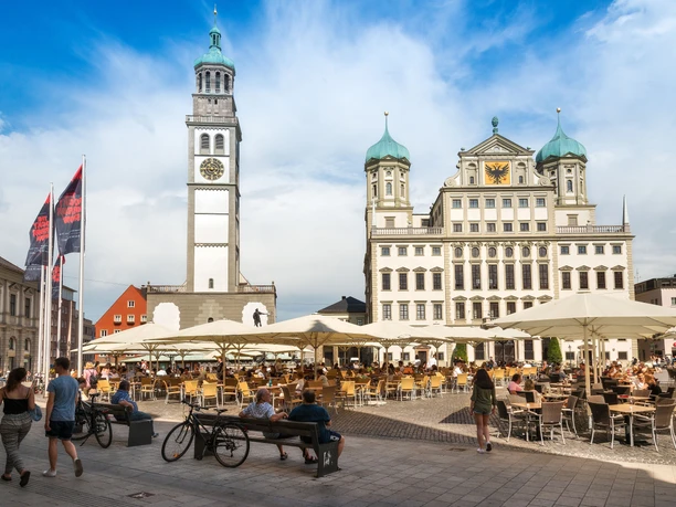 Augsburg Rathaus und Perlachturm