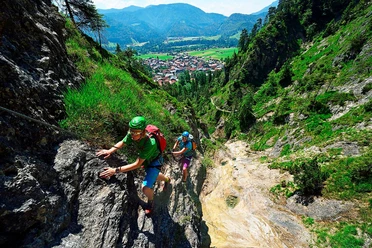 Klettersteig am Hausbachfall