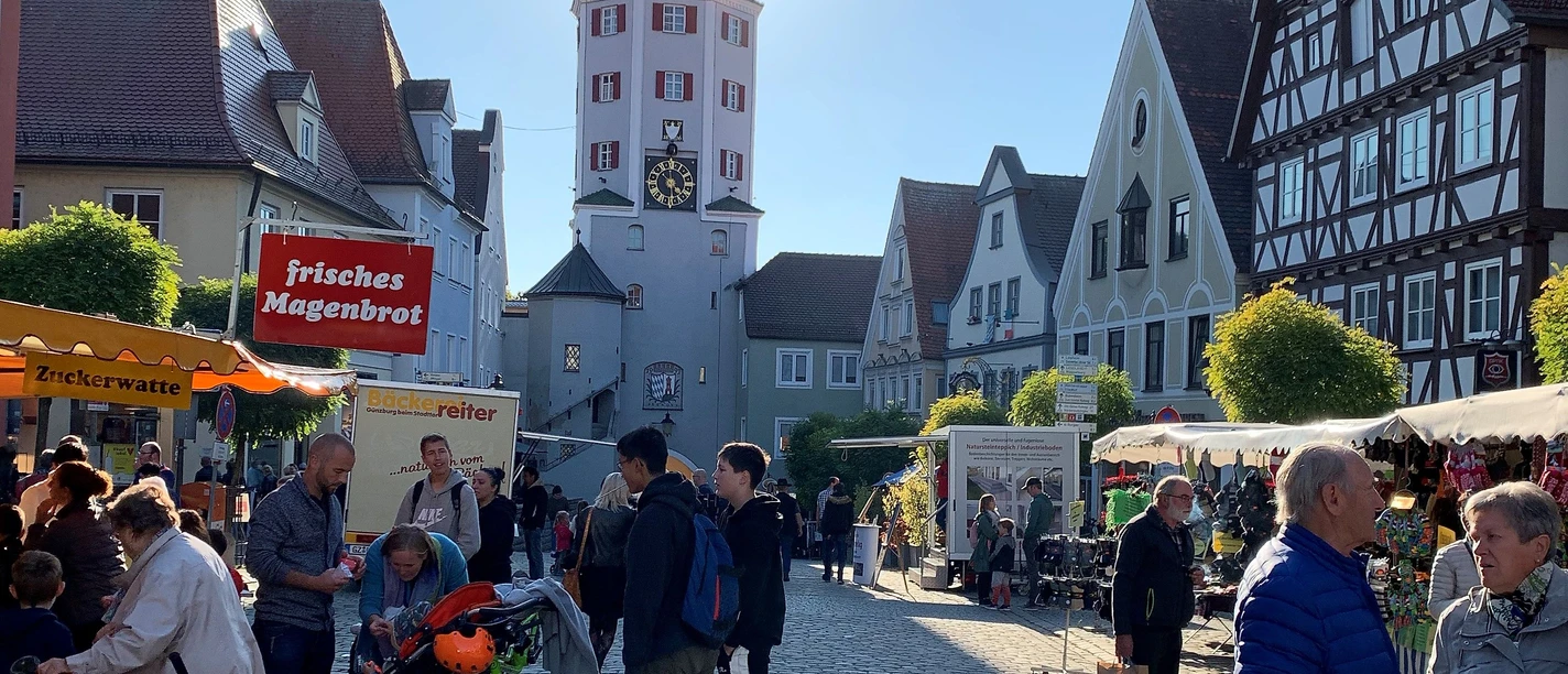 Herbstmarkt in Günzburg.