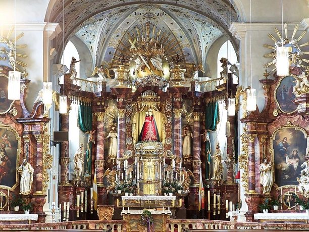 Innenansicht Wallfahrtsbasilika Marienweiher