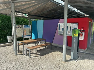 Radreparaturstation am Großparkplatz