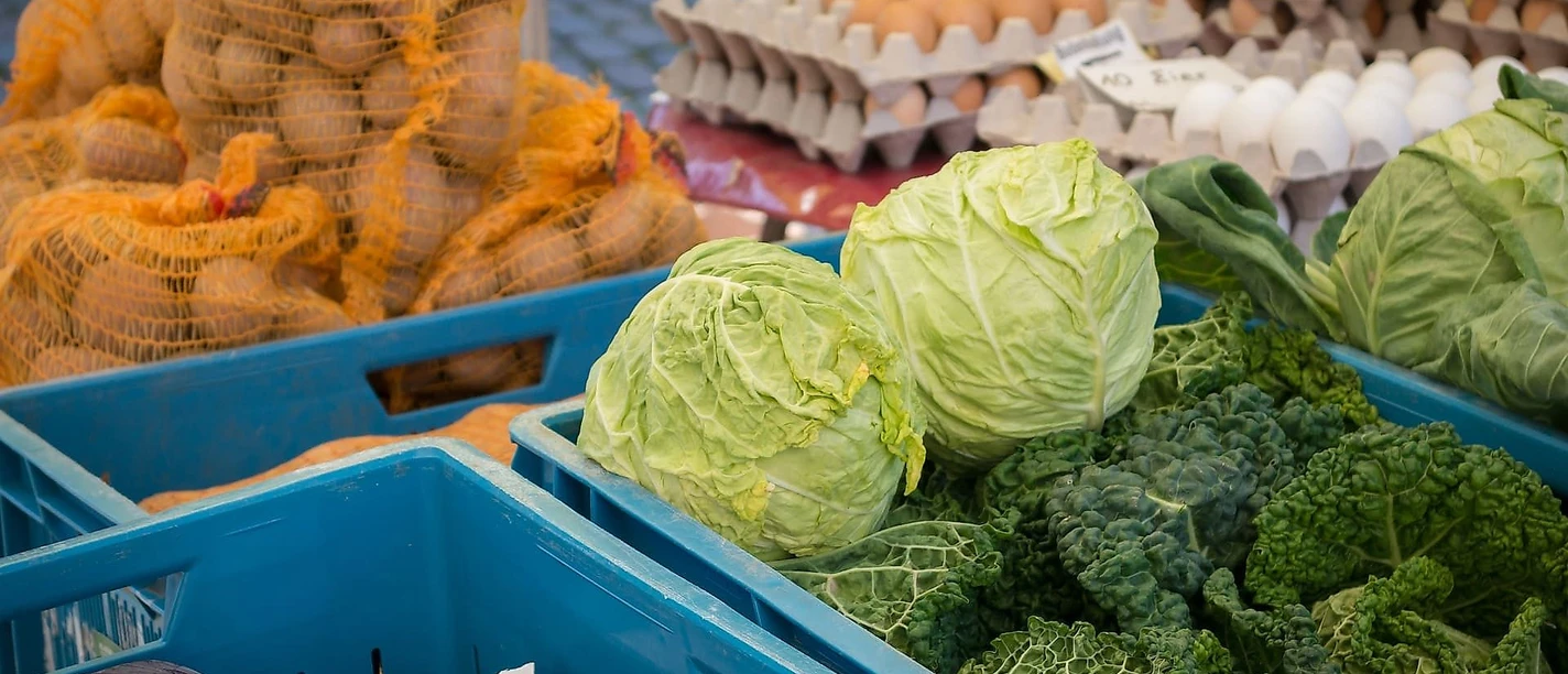 Wochenmarkt in Saal an der Donau