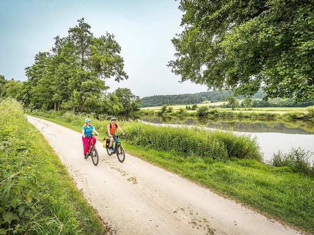 Am Fünf-Flüsse-Radweg bei Krachenhausen