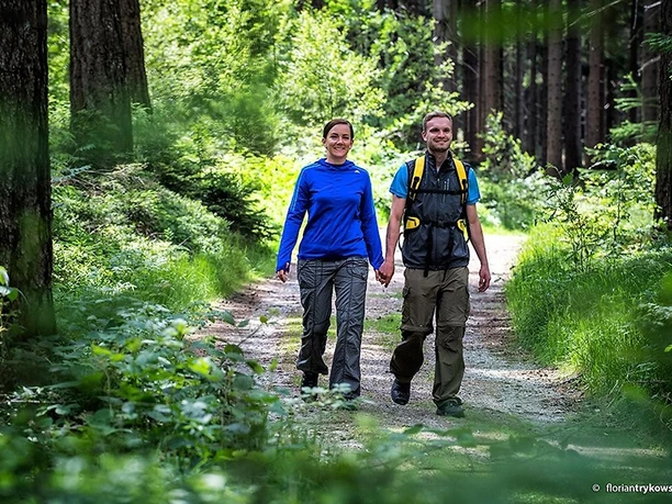 Wanderer auf dem Quellenweg