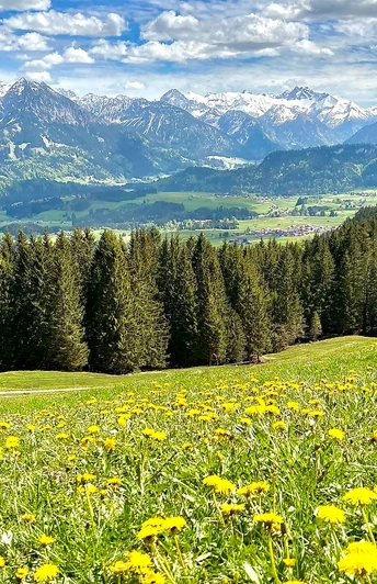 Blick auf Illertal und Allgäuer Hauptkamm