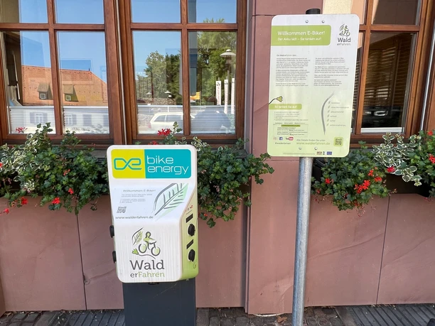 E-Bike-Ladestation Wald erFahren