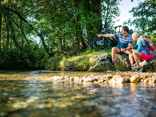Pause an der Leitzach