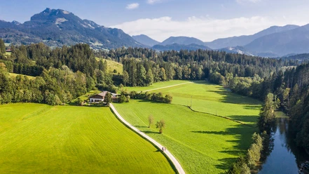 Blick durch das Leitzachtal nach Bayrischzell