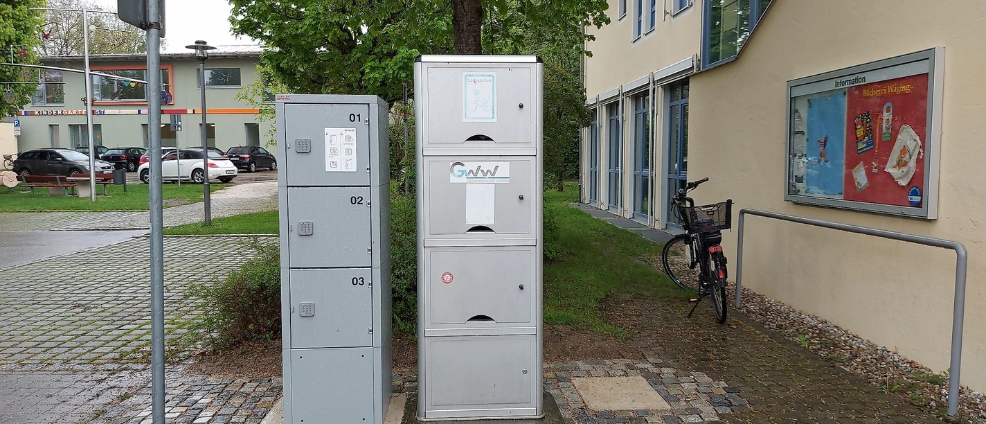 E-Bike Ladestation bei der Tourist-Info Waging