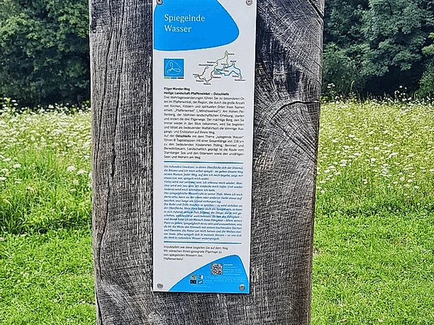 Impulstafel Spiegelnde Wasser