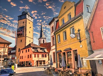 Blick auf den Lohrer Bayersturm