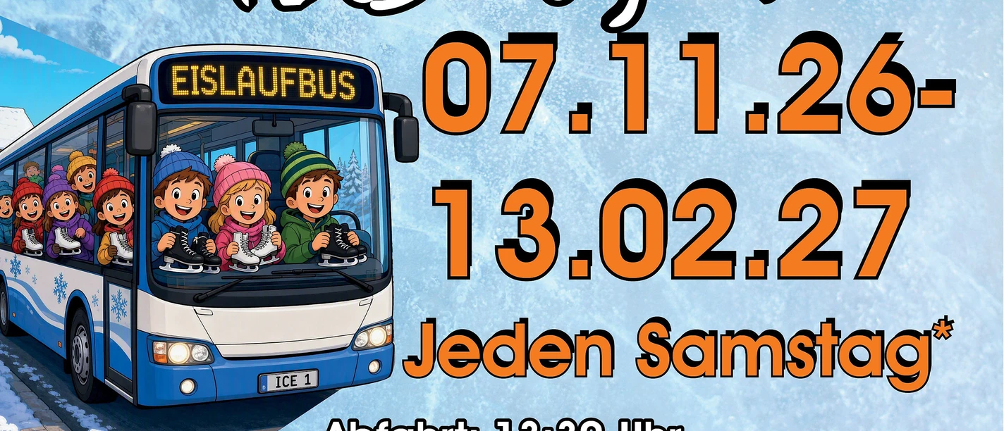 Plakat Eislaufbus 2026-2027 Plakat Eislaufbus 2026-2027