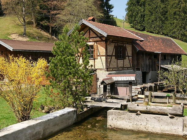 Historische Obermühle Säge in Fischen