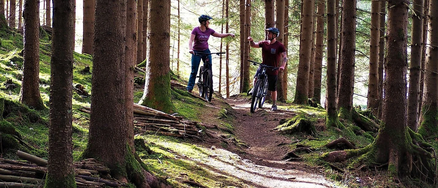 Radtour durch die Wälder