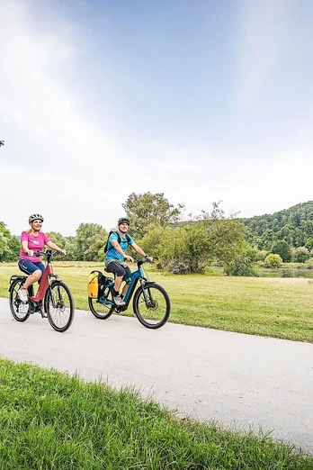 Donauradweg bei Matting