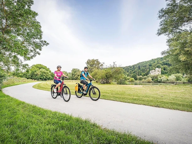 Donauradweg bei Matting