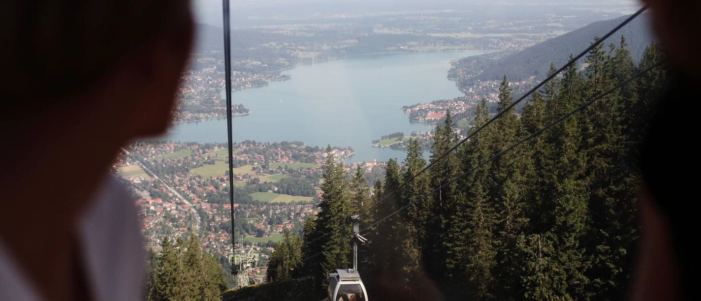 Blick aus der Wallbergbahn ins TAl