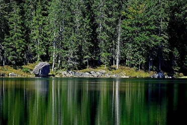 Spiegelung im Rachelsee