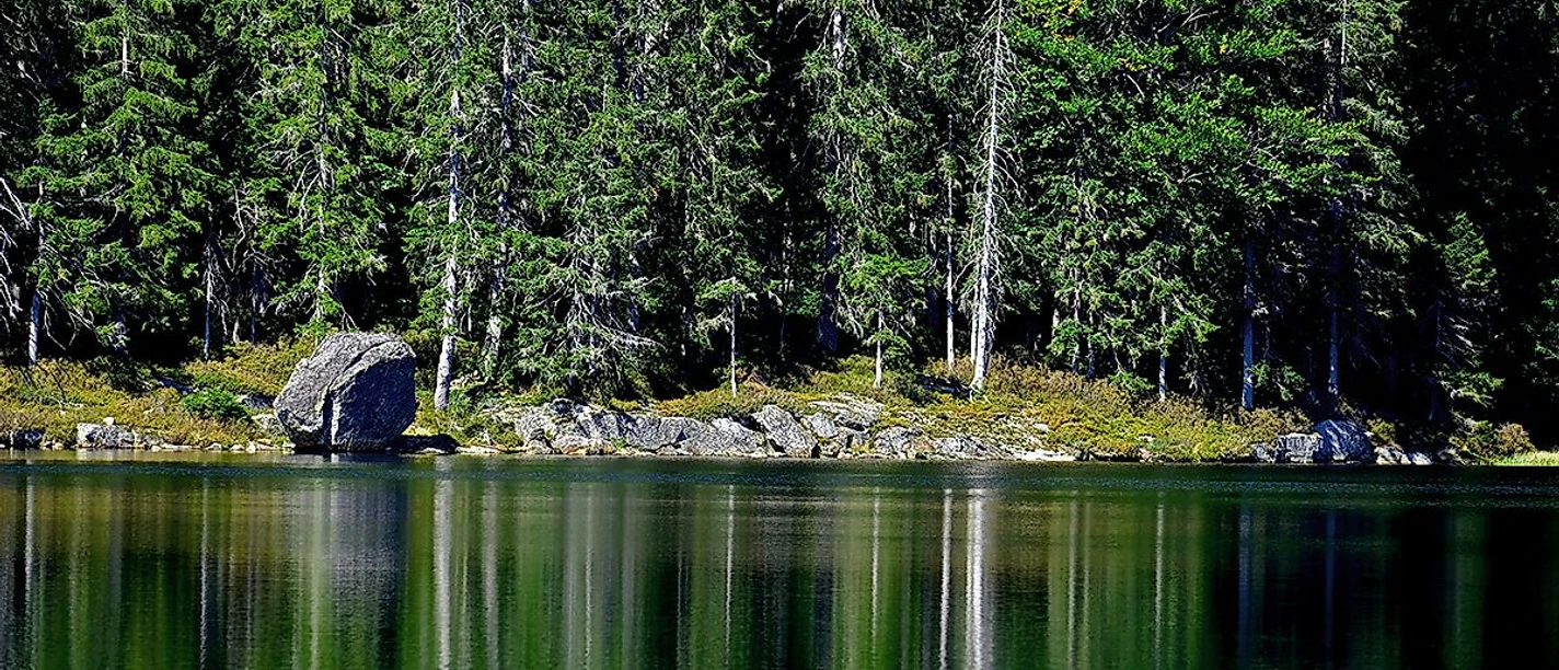 Spiegelung im Rachelsee