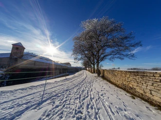 Gedeckter Weg Roßmühle Winter